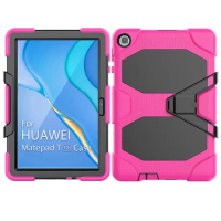 Matepad T10 9.7 Silicone Case with Screen Protector Stable Funda Stand for Huawei Matepad T10S Shockproof Cover+Pen