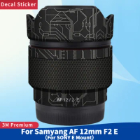 For Samyang AF 12mm F2 E for SONY E Mount Lens Skin Anti-Scratch Protective Film Body Protector Sticker AF12 F\1.2E