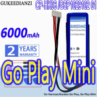High Capacity GUKEEDIANZI Battery CP-HK06 GSP1029102 01 6000mAh for Harman/for Kardon Go Play Mini, GoPlay