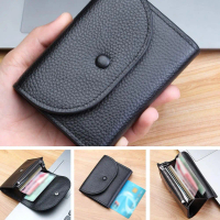 Ví đựng tiền xu siêu mỏng, mini đơn giản cho nam và nữ, đựng cả tiền xu lẫn thẻ/thẻ bài F9S7