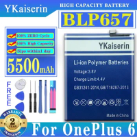 YKaiserin Phone Battery BLP657 for OnePlus 6 OnePlus6 for OnePlus 1 + 1 A0001 2 3 3T 5/5T 6 A60016T/7 Batteries + Track NO