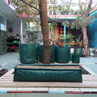 Hedge bag Hijau Pot Tanaman Pot Tanaman Tumbuhan Planterbag