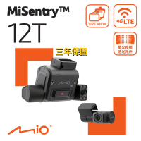 【MIO】Mio MiSentry 12T+A60 sony Starvis感光元件 1080P 4G聯網 前後內三鏡 行車記錄器(紀錄器 保固三年)