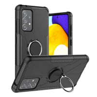 For Samsung Galaxy A52 5G Case Fashion Ring Holder Armor ShockProof PC + TPU Case For Samsung A52 A 52 Protective Phone Bags