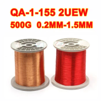 500g QA-1-155 2UEW 0.2 0.3 0.4 0.5 0.65 0.8 1.0 1.2 1.5mm Wire Enameled Copper Wire Magnetic Coil Winding High Temper
