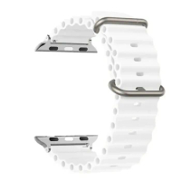 Ocean strap For Apple watch Ultra 49mm band 44mm 45mm 40mm 41mm 42mm silicone Original 1:1 bracelet iWatch series 8 7 6 5 4 9 se