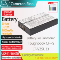 CameronSino Battery for Panasonic Toughbook CF-P2 fits Panasonic CF-VZSU33 Barcode Scanner battery 1800mAh/6.66Wh 3.70V Li-ion