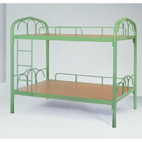 【 IS空間美學 】大圓管雙層鐵床(3*6尺) (2023B-471-1) 臥室/雙人床/單人床/雙層床/床架