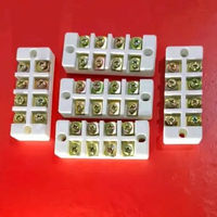 Keramik Terminal Blok I Terminal Blok Keramik 4P 25A Heater Listrik [P 85 x L 35 x 20mm]