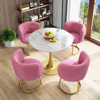 Modern Simple Dining Table Home Kitchen Furniture Dining Table 4 Chairs Dining Room Light Luxury Kitchen Set Dining Chairs