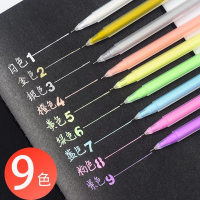 大容量高光粉彩筆學生熒光筆套裝可愛韓版中性閃光筆彩色筆芯手賬