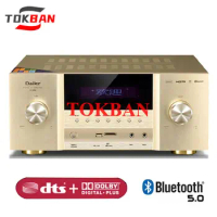 Tokban AV-888K 5.1 Channel Amplifier High Power Dolby Atmos HDMI 4K HD Bluetooth 5.0 USB Optical Coaxial Karaoke Home Theater