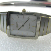 Rectangular Technos borazon pure steel men's watch quartz watch 956032 V8