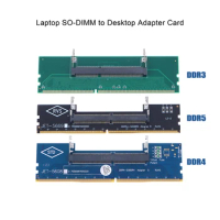 DDR3 DDR4 DDR5 to SO-DIMM Adapter Connectors Laptop RAM Memory DDR3/4/5 Sodimm to Dimm Riser 240pin 288pin DIMM Card for Desktop
