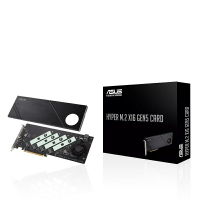 【4%回饋+滿千折百】ASUS 華碩 HYPER M.2 X16 GEN 5 CARD 支援4組M.2/PCIe模式/擴充卡