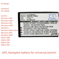 Li-ion GPS, Navigator battery for Garmin,3.7v,1800mAh,Montana 600t Camo Alpha 300i