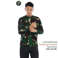 Kaos Loreng Dryfit Baju Loreng Tentara Lengan Panjang