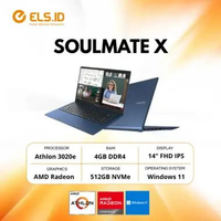 Advan Soulmate X AMD Athlon 3020e 4GB/8GB SSD 128GB 14" FHD IPS W11 4GB White