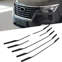 ABS Chrome Center Grilles Racing Grill Assembly Strips Trim For Hyundai Grand Starex H-1 i800 2018-2022 Car Styling Acessories
