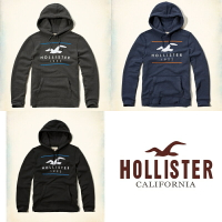 美國百分百【全新真品】Hollister Co. 帽T HCO 連帽 T恤 長袖 上衣 海鷗 男裝 H046