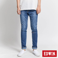 EDWIN 男裝 60週年窄管牛仔褲(石洗藍)