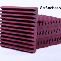 Excellent Sound insulation Glue Acoustic Foam Treatment Sound Proofing 6 PCS with Self Adhesive