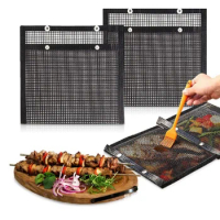 1PCS BBQ Mesh Grill Bags Reusable Grilling Pouches For Barbeque, Fish -Suitable For Charcoal, Electric Grills