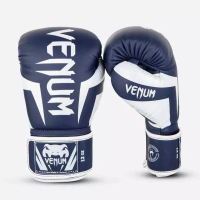 VENUM Sarung tinju boxing glove Venum Elite Boxing Gloves White/Navy Blue 12oz