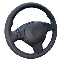 【HOT stock steering wheel cover】 Perforated Microfiber Leather Braiding Car Steering Wheel Cover for