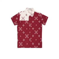 Rianty Batik Kids Premium Lunar Years x Yovie Agustina Kemeja Pendek Anak Laki Merah Atreeya Areeya
