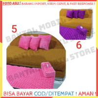 SET BANTAL BANGKU SOFA KURSI RUANG TAMU TISU TISU TISSU TISSUE TOILET KAMAR MANDI WC PINK UNGU 3