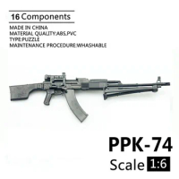 1/6 RPK-74 Machine Gun Soldier Weapon 4D Assemble Model RPK74 Automatic Rifle Model Toy