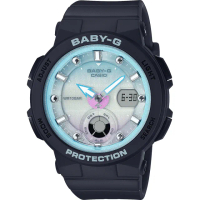 【CASIO 卡西歐】BABY-G 海洋珍珠貝殼手錶 畢業禮物(BGA-250-1A2)