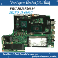 High quality FRU:5B20P26384 For Lenovo YOGA 720-15IKB Laptop Motherboard SR342 I5-7200U DDR4 2GB 4GB 100% Tested