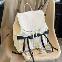 Ba lô nữ 2025 chất liệu vải nylon kiểu Kajun, có nơ, phong cách Hàn Quốc thời trang, thiết kế độc đá