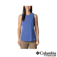 【Columbia 哥倫比亞】女款-鈦 Cirque River™酷涼快排背心-薄暮藍(UAK53000DE/IS)