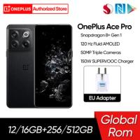 Global Rom OnePlus Ace Pro 5G 10T 10 T Snapdragon 8+ Gen 1 150W SuperVooc Charge 4800mAh 6.7 AMOLED Display 50MP Camera