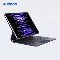 iPad Pro12.9 Keyboard Magnetic Floating Smart Keyboard Folio Bluetooth Wireless Backlit Rechargeable Keyboard Case With Touchpad