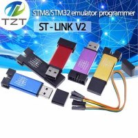 ST LINK Stlink ST-Link V2 Mini STM8 STM32 Simulator Download Programmer Programming With Cover DuPont Cable ST Link V2