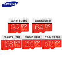 SAMSUNG Memory Card Micro SD Card 256GB 32G 64GB Microsd 8GB 16GB 128GB 512G SDHC SDXC Grade EVO+ C10 UHS TF SD Cards