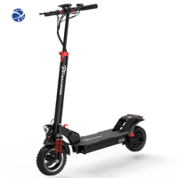 YYHC strong motor 800W H5 HB24MAX e scooters folding fat tire off road electric scooter with a seat