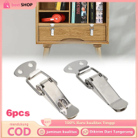 6Pcs Spring Lock Kancing Kunci Spring Kuat Kunci Pengait Box Untuk Peti Dan Box Perkakas hinge