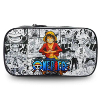 Anime ONE PIECE Luffy Zoro Sanji Marco Ace Sabo figure Cosplay Pencil Case Stationery Box Students School Pen Pouch Bags Gifts