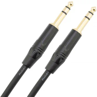 hifi 6.35mm jack audio cable trs male to trs male balanced cable used for mixer amplifier audio equipment high shielding