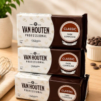 Van Houten Classic Dark Compound 1KG | Coklat Batang 1000gr Kualitas Terbaik untuk Profesional
