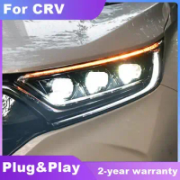 Car Styling For Honda CRV headlight 2017 2018 2019 2020 For CRV LED head lamp ALL LED DRL Bi-Xenon lens Dynamic turn signal