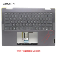 New For Lenovo Yoga 7 14IRL8 2023 Palmrest Upper Case with US Backlight Keyboard 14" 5CB1L40794