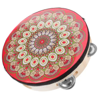 Tambourine Drum Dance Drums for Kids Hand Percussion Tambourines Held Single Row Instrument