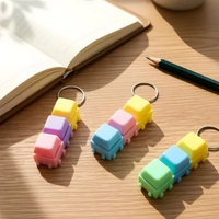 Gantungan fidget clicker warna warni 3 baris