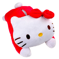 《Hello Kitty》 立體面絨毛材質面紙套 防偽雷射標籤 正版授權